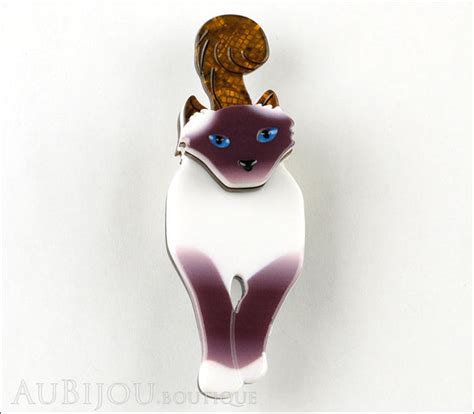 Erstwilder Cat Brooch Pin Lena Blue Eyed Birman Aubijou Boutique