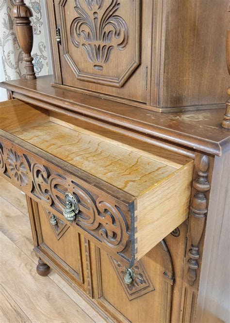 Customizable Antique Jacobean Style Court Cupboard Free Shipping Oak