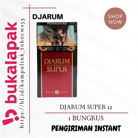 Jual DJARUM SUPER 12 Batang Rokok 1 Bungkus 12 Batang Di Lapak C W