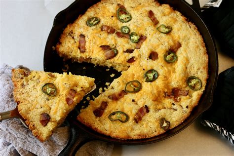 Cast Iron Skillet Cornbread Jalapeño Bacon Cheddar Cornbread Recipe 10 Steps With Pictures