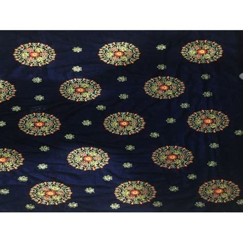 Georgette Embroidered Velvet Embroidery Fabric Designer Velvet