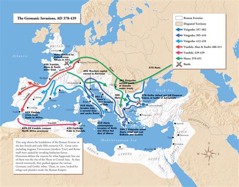 The Germanic Invasions of the Roman Empire 378-439 AD - Full size | Gifex