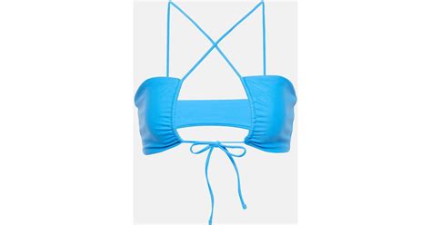 Jade Swim Livi Bikini Top In Blue Lyst