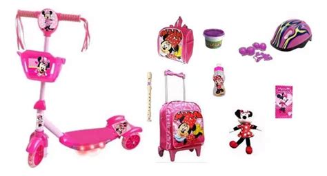 Patinete Minnie Mouse 9 Itens P MercadoLivre