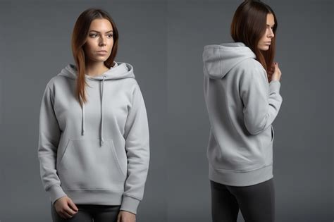 Premium AI Image | A mockup a grey hoodie