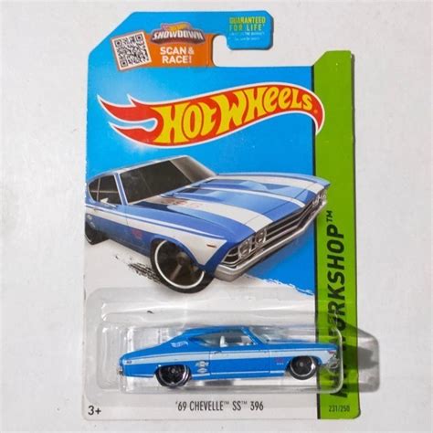 Jual Hotwheels 1969 69 Chevelle SS 396 Biru 2014 Kmart Workshop Rare