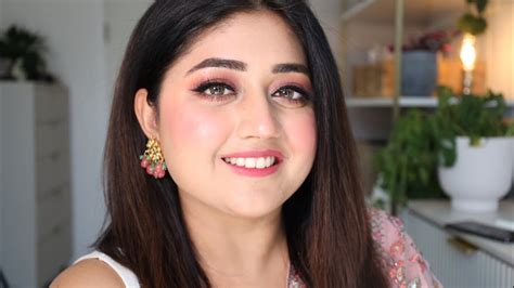 Rose Gold Indian Festive Makeup Tutorial Corallista Youtube