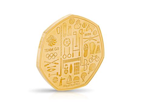 Team Gb 2021 Uk 50p Gold Proof Coin