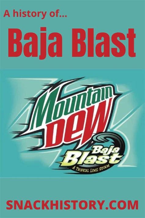 Baja Blast Taco Bells Teal Colored Mountain Dew Variation Snack