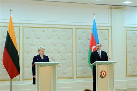 Presidents Of Azerbaijan And Lithuania Made Press Statements Official