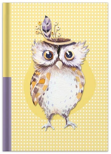 Rnk Verlag 46812 RNK Carnet De Notes Hibou DIN A5 Dotted Avec