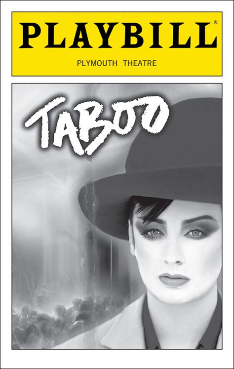 Taboo Broadway Gerald Schoenfeld Theatre 2003 Playbill