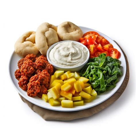 Premium AI Image | National food of Eritrea with white background high