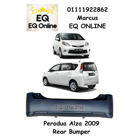 Perodua Alza Rear Bumper St Model Pp Plastic Malaysia Bumper