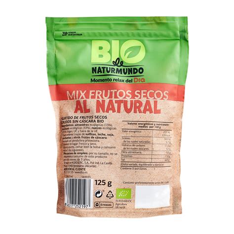 Dia Naturmundo Cocktail De Frutos Secos Al Natural Bio Bolsa Gr