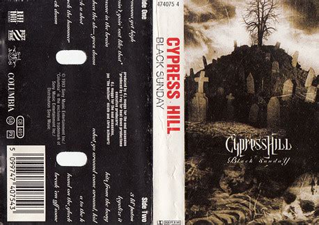 Cypress Hill – Black Sunday (1993, Cassette) - Discogs