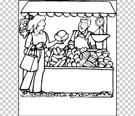 Farmers Market Clipart Black And White Fish