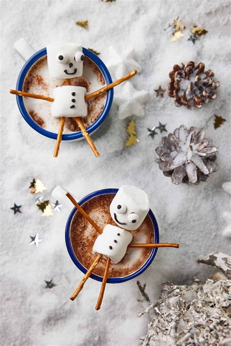 Hot Chocolate With Marshmallow Puppets