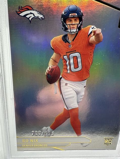 Panini Donruss Elite Bo Nix Rookies Rc Denver Broncos