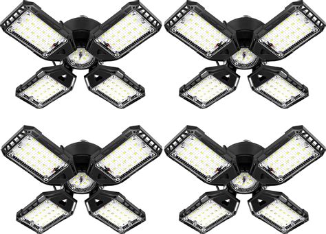 Aoretic Led Garage Lights Pack W Lm K Led Shop Light