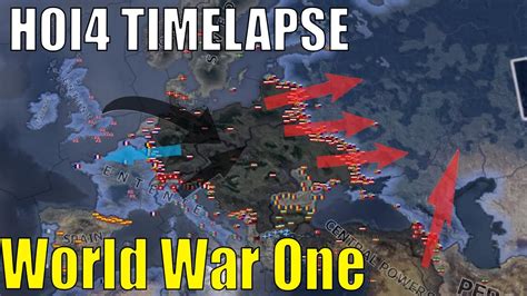 The Greatest War WW1 HOI4 Timelapse YouTube