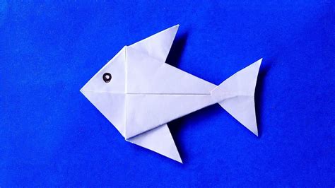 Melipat Kertas Origami Bentuk Ikan Origami Paper Fish Youtube