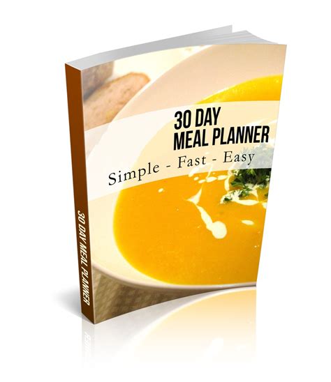 30 Day Meal Planner