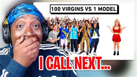 Reaction To 100 Virgins Vs 1 Model Youtube