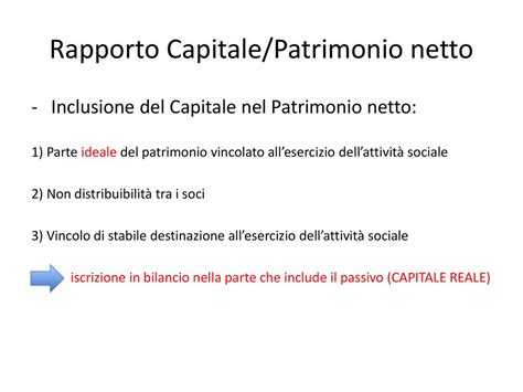 Capitale Patrimonio E Conferimenti Ppt Scaricare