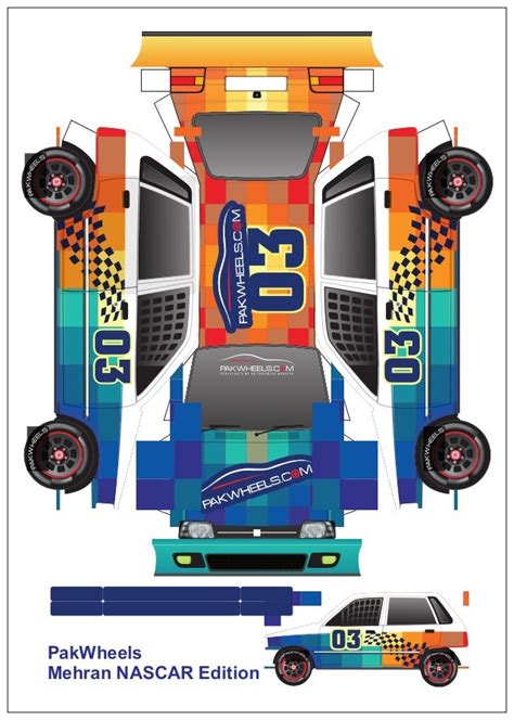 Mehran nascar papercraft