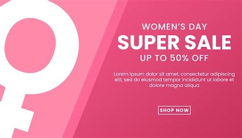 Premium Vector International Women39s Day Super Sale Banner