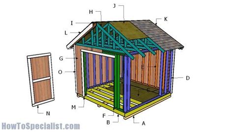 10x10 Shed Plans Diy Step By Step Howtospecialist How To Build