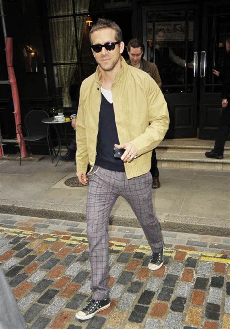 Ryan Reynolds In Dress Pants And Chucks Casual Menswear Soletopia