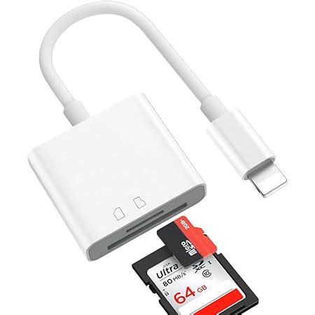 Lecteur De Carte Sd Micro Sd Pour Iphone Ipad Plug And Play Adaptateur