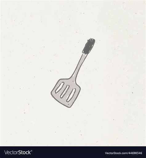 Doodle Kitchen Spatula Royalty Free Vector Image