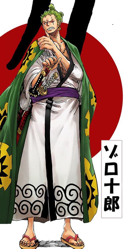 Anime One Piece Roronoa Zoro Wano Country Cosplay Costume Kimono Robe