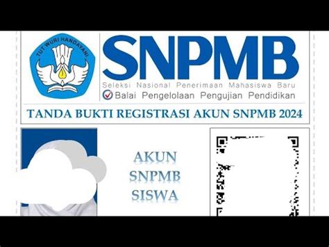 Cara Simpan Permanen Akun Snpmb Sampai Unduh Kartu Tanda Bukti