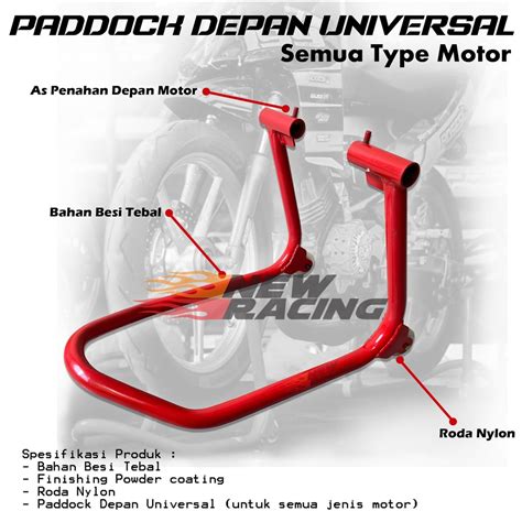 Jual Standar Paddock Pedok Padok Motor Depan Universal Fizr Jupiter