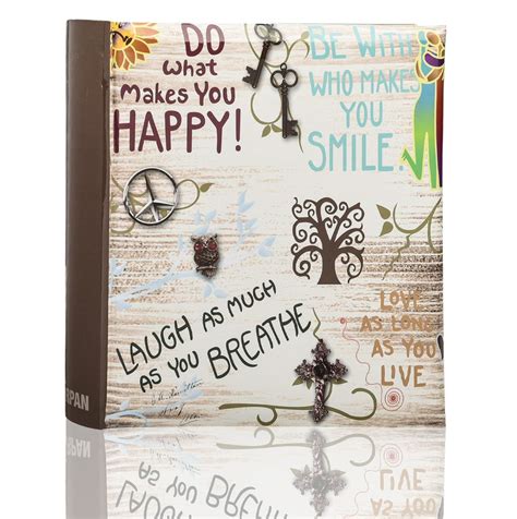 Photo Album Slip in Memo Inspirational Slogans 6x4'' x 200 Holds ...