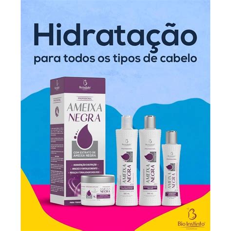 Kit Capilar Ameixa Negra Bio Instinto Produtos Shopee Brasil