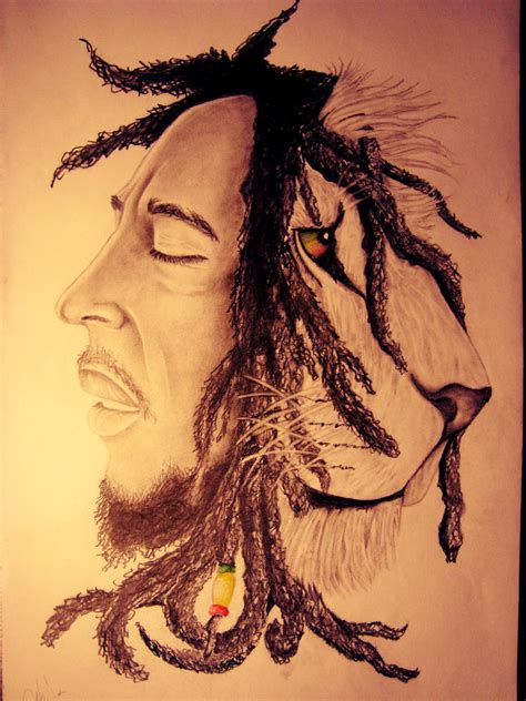 Bob Marley/ Lion Zion by dabarberking18 on DeviantArt