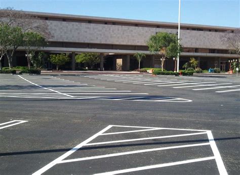 New Parking Lot Striping for Santa Ana Main Place Mall