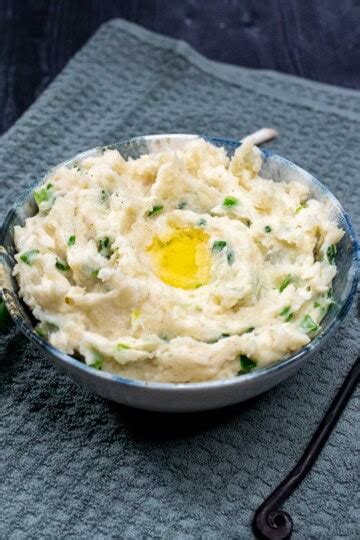 Traditional Irish Champ Mashed Potatoes W Green Onions The Night