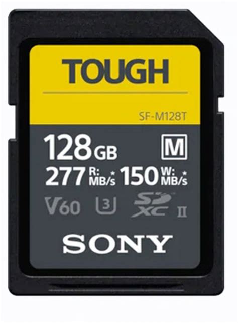 Sony SDXC Card 128GB Cl10 UHS-II U3 V60 TOUGH - Foto Erhardt