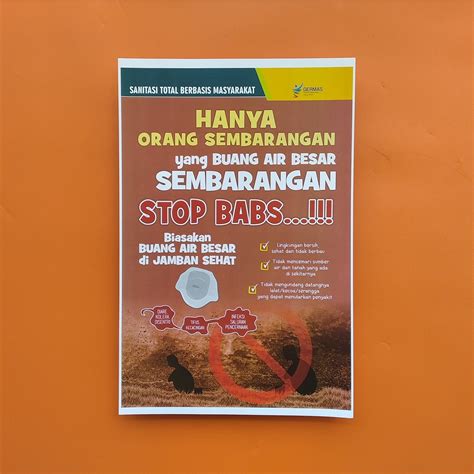 Jual Poster Stbm Poster Stop Buang Air Sembarangan Poster Sanitasi