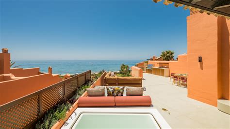 Exquisite Four Bedroom Frontline Beach Duplex Penthouse In La Morera