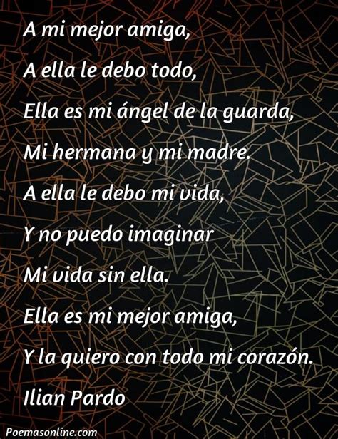 Cinco Mejores Poemas Lindos Para Mi Mejor Amiga Poemas Online