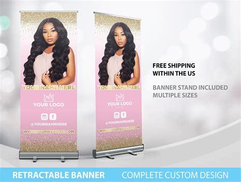 Retractable Banner Custom Roll Up Banner Stand Pop Up Banner Etsy UK