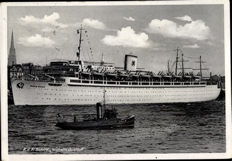 Ansichtskarte Postkarte Kdf Schiff Wilhelm Gustloff Akpool De