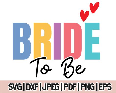 Wedding Svg Bride To Be Svg Bridal Shower Svg Bride Clipart Wedding